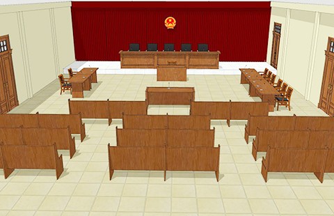 Luật sư ngồi ngang hàng kiểm sát viên để tranh tụng bình đẳng