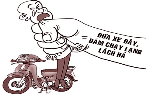 Bị cướp xe vì chạy lạng lách