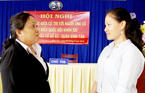 Bà Phan Thị Bình Thuận: Sẽ góp sức để hết tình trạng trễ hẹn hồ sơ với dân
