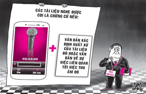 Khi nào băng ghi âm là chứng cứ?