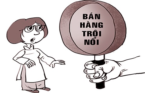 Mang chảo vô bán trong trường học