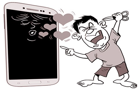 Bị chồng cũ đánh vì xem phim trên điện thoại