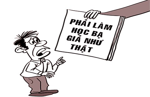 Làm học bạ giả theo chỉ đạo