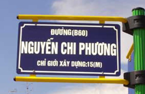 Tên đường - cần đặt cho tương xứng