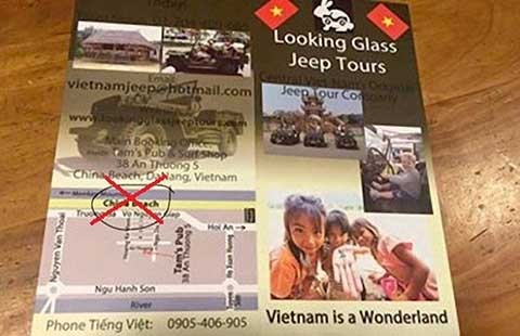 Tấm poster xuyên tạc chủ quyền Việt Nam và trò mèo