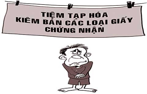 Chứng giấy trong tiệm tạp hóa!
