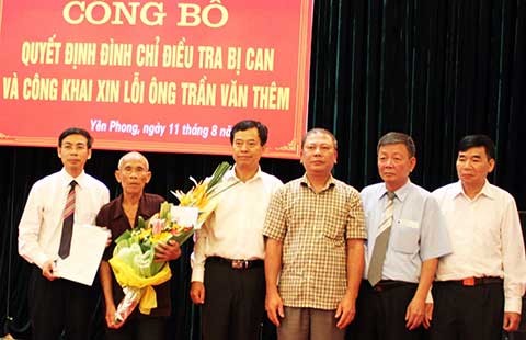 Ông Trần Văn Thêm yêu cầu bồi thường 8,3 tỉ đồng