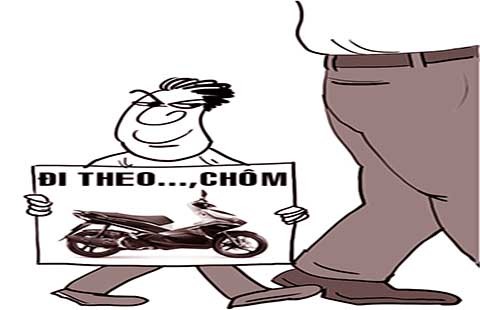 Công khai trộm xe cán bộ trong trụ sở