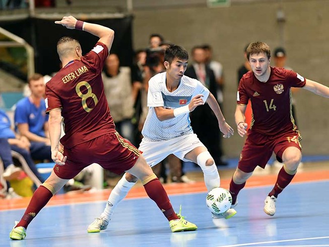 Thua đậm Nga nhưng Futsal Việt Nam vẫn để lại dấu ấn