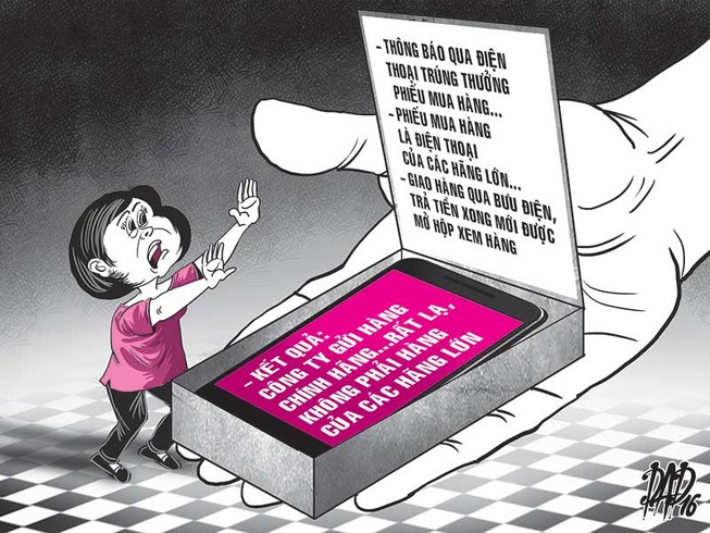 Mắc bẫy ‘mua hàng trúng thưởng’