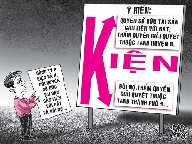 Kiện 2 yêu cầu khác nhau, tòa nào xử?