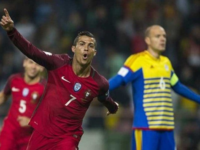 Ronaldo trở lại ghi 4 bàn cho Bồ Đào Nha