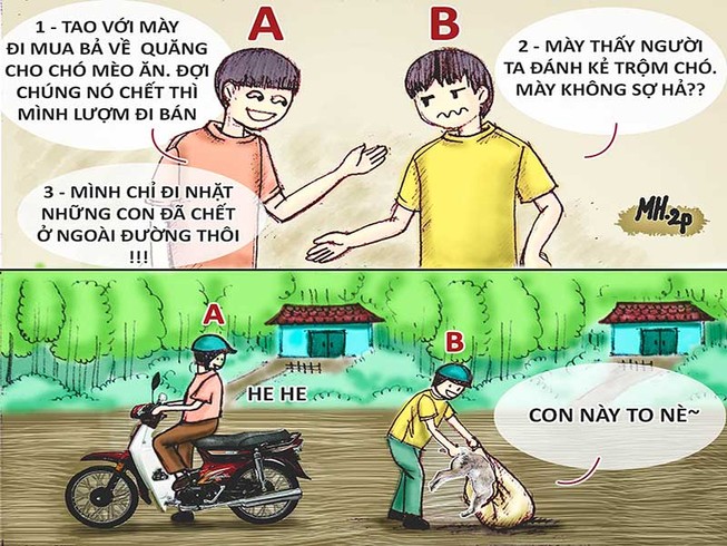Tình huống kỳ 12: Đánh bả chó, kiếm tiền xài