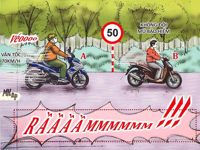 Tình huống kỳ 13: Người quá tốc độ, người không MBH