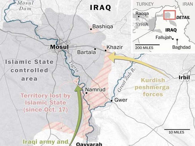 5.000-6.000 quân IS cố thủ trong Mosul