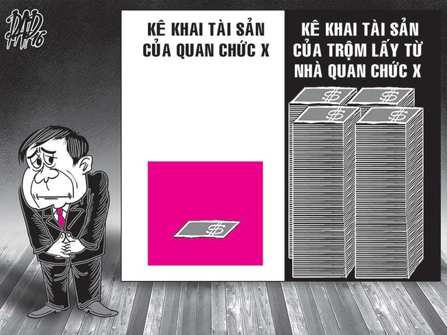 Chỉ có trộm mới biết tài sản của quan chức