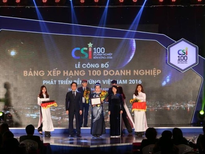 SASCO đạt tốp 10 doanh nghiệp phát triển bền vững