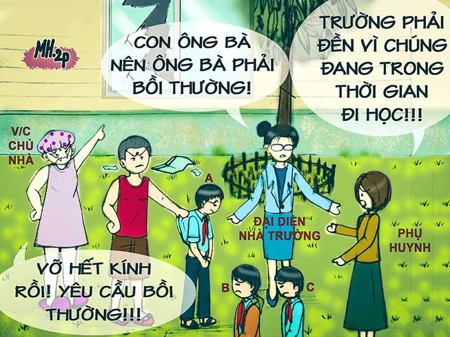 Buông lỏng quản lý, nhà trường phải bồi thường