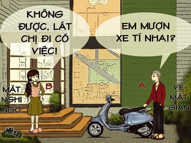 Tình huống kỳ 18: Vờ mượn rồi chiếm đoạt xe máy!