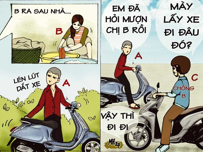 Tình huống kỳ 18: Vờ mượn rồi chiếm đoạt xe máy!