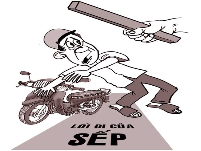 Bị đánh vì đi vào lối của sếp!
