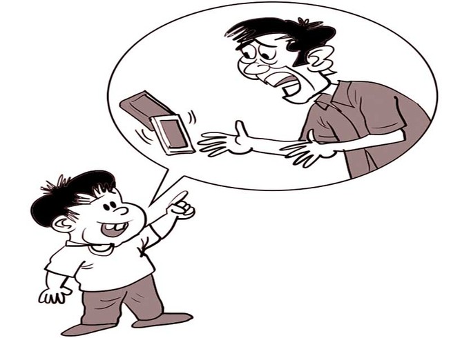 Bé vui vẻ ‘tố’ cha ăn trộm