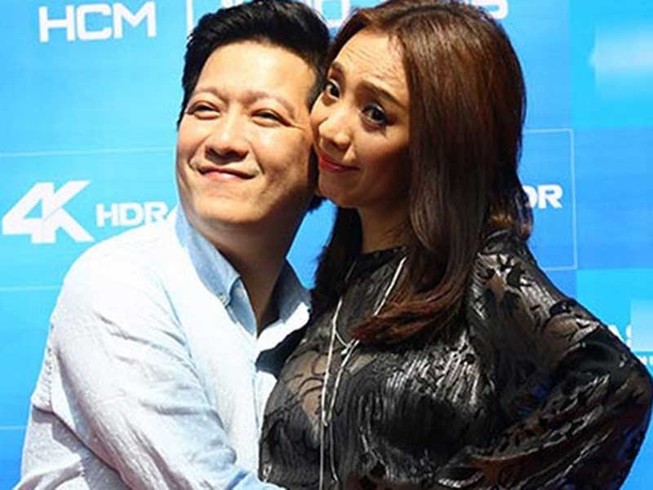 Thu Trang, Trường Giang không ngại đeo mặt nạ