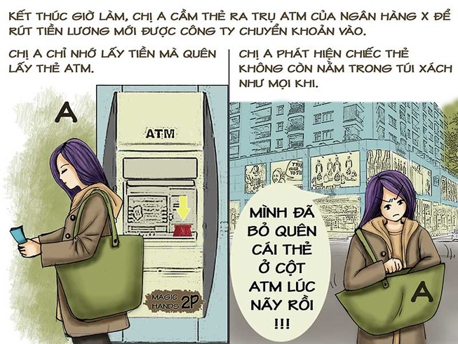 Tình huống kỳ 25: Tranh cãi tiền trong thẻ ATM bị mất
