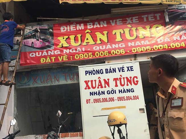 Tém dẹp các điểm xe ‘dù’ lôm côm