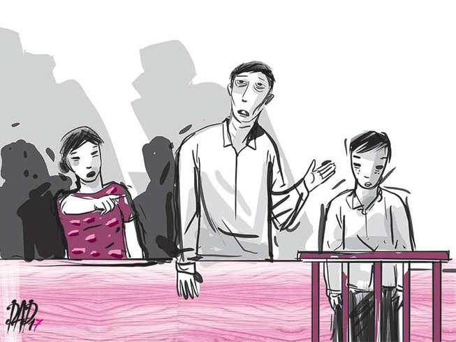 Cha mẹ bị hại cãi nhau vì... xin tha cho bị cáo