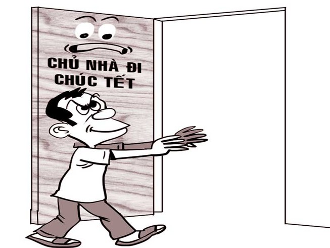 Kẻ trộm canh người đi chúc Tết