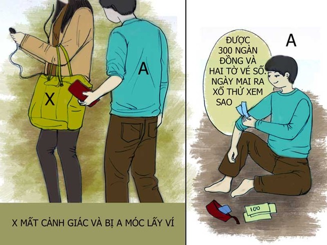 Tình huống kỳ 29: Móc túi được tờ vé số trúng thưởng