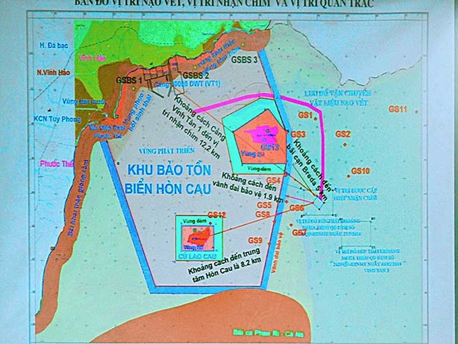 Kết quả hình ảnh cho Chọn đổ 1 triệu m3 gần Hòn Cau là để ‘giảm chi phí’