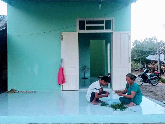 Hai mẹ con bà Ngọc đã có nhà mới
