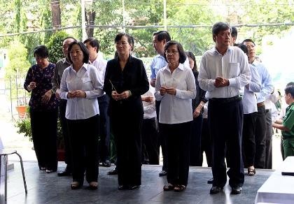 Lãnh đạo TP.HCM viếng ông Nguyễn Thanh Chín