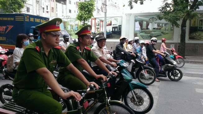 Chính thức ra mắt xe đạp đi tuần của Công an Hà Nội