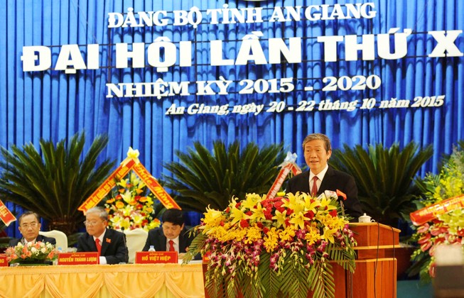 Khai mạc Đại hội Đảng bộ tỉnh An Giang lần thứ X