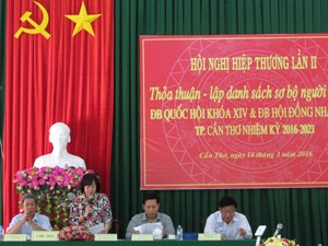 Cần Thơ: Không có người nào tự ứng cử đại biểu Quốc hội