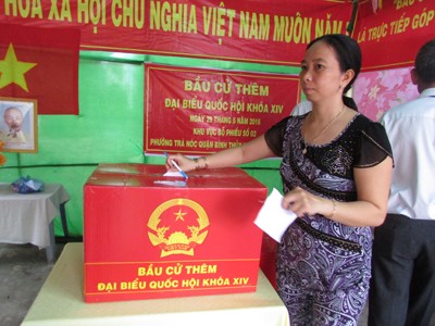 Cần Thơ: Tỉ lệ cử tri đi bầu cử thêm đạt 99,58%