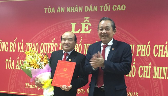 TAND cấp cao tại TP.HCM có thêm phó chánh án mới