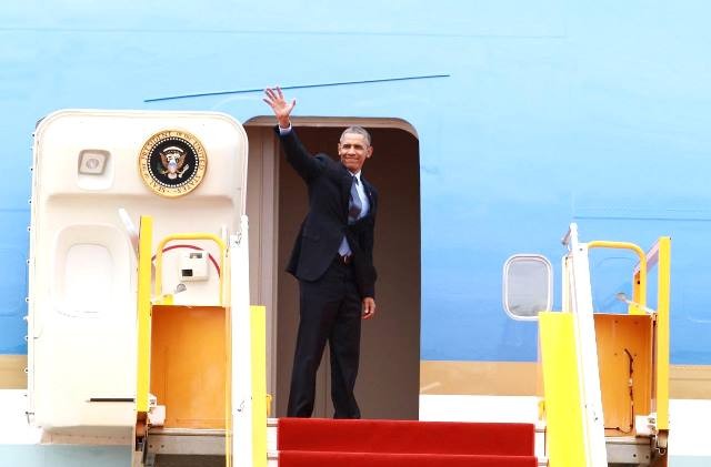 Chuyên cơ của Tổng thống Obama đã rời Việt Nam