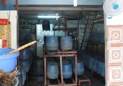 Một cơ sở trồng giá đỗ bằng hóa chất Trung Quốc