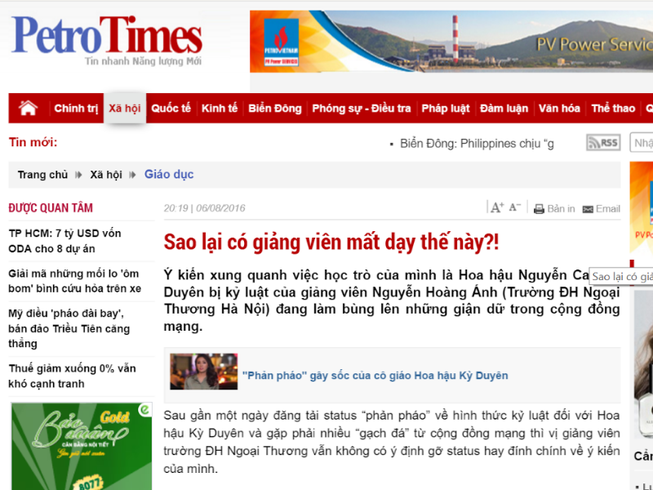 Đình bản Petrotimes, thu hồi thẻ NB của tổng biên tập