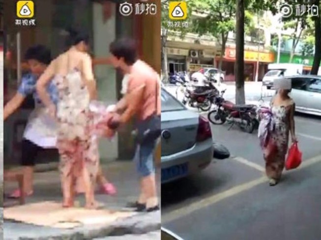 Đẻ rơi trên đường đi chợ, thản nhiên bế con về nhà