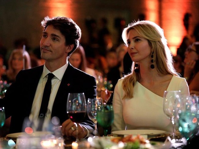 Ivanka Trump tái ngộ thủ tướng Canada điển trai