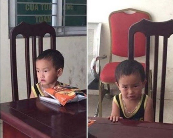 Bé trai 2 tuổi bị bỏ rơi ở quán bún