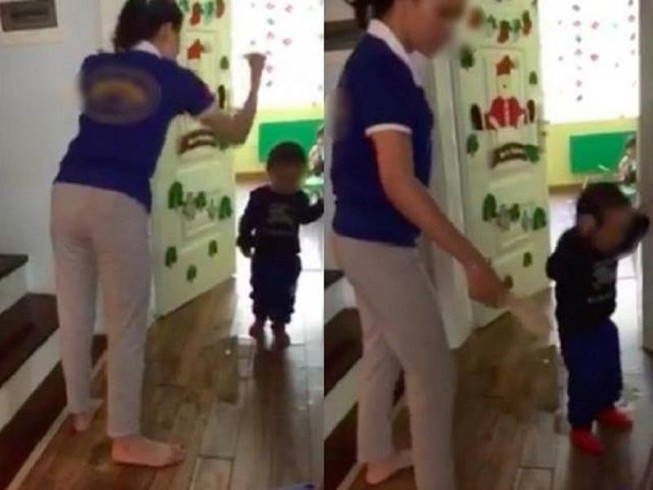 Tạm đình chỉ giáo viên dùng dép đánh trẻ mầm non