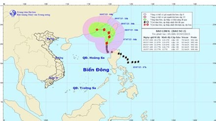 Tin mới nhất về cơn bão số 2 trên biển Đông