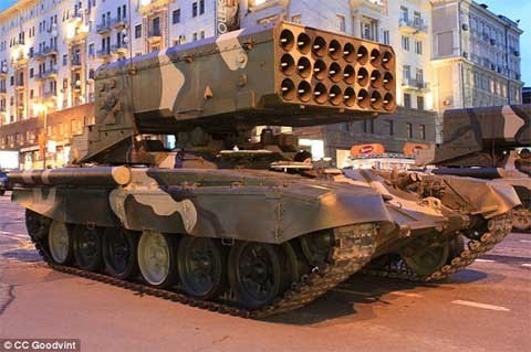 TOS-1A: 'Hỏa ngục' đủ sức phá 8 tòa nhà Nga mang đến Syria
