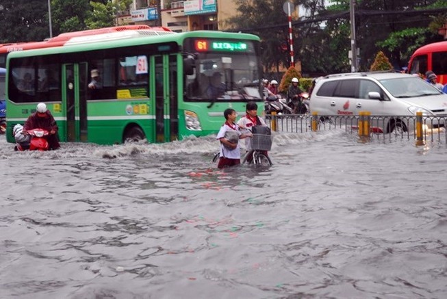Tiếp tục đề phòng ngập lụt đô thị tại thành phố Hồ Chí Minh